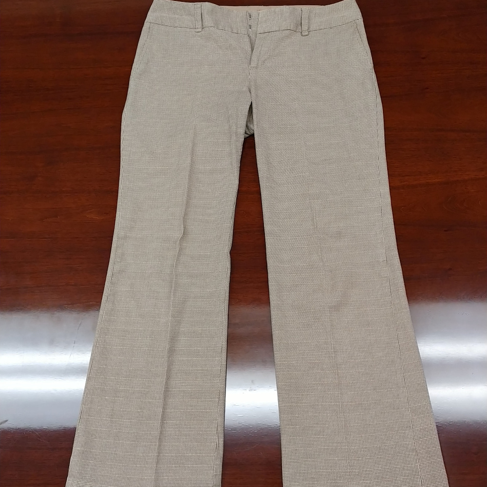 Gap Stretch Pants gold plaid size 8